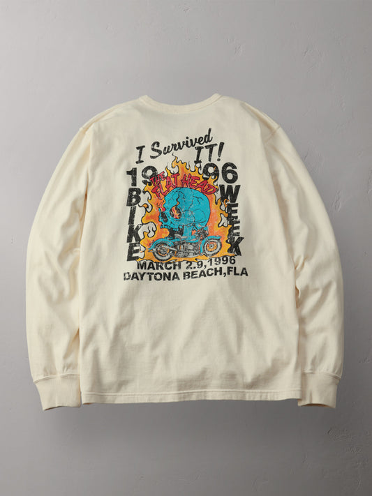 THE FLAT HEAD フラットヘッド 吊り生地 双糸 ロングスリーブTシャツ FN-TML-103