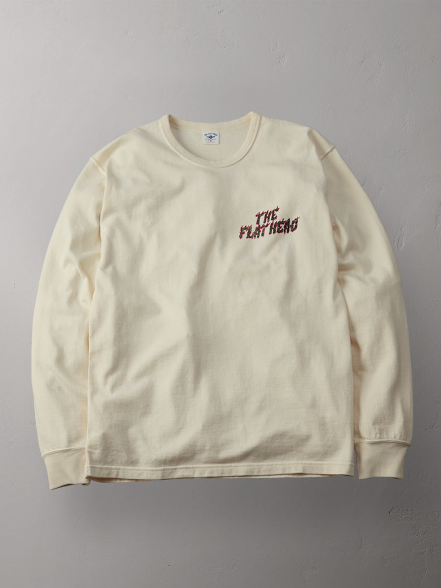 THE FLAT HEAD フラットヘッド 吊り生地 双糸 ロングスリーブTシャツ FN-TML-103