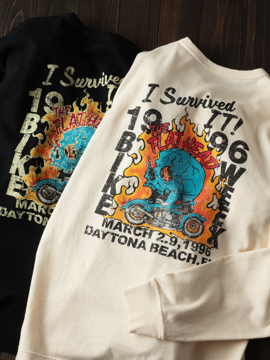THE FLAT HEAD フラットヘッド 吊り生地 双糸 ロングスリーブTシャツ FN-TML-103