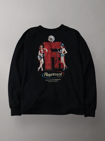 THE FLAT HEAD フラットヘッド 吊り生地 双糸 ロングスリーブTシャツ FN-TML-104