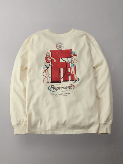 THE FLAT HEAD フラットヘッド 吊り生地 双糸 ロングスリーブTシャツ FN-TML-104