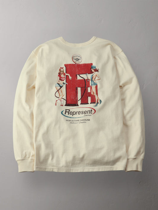 THE FLAT HEAD フラットヘッド 吊り生地 双糸 ロングスリーブTシャツ FN-TML-104