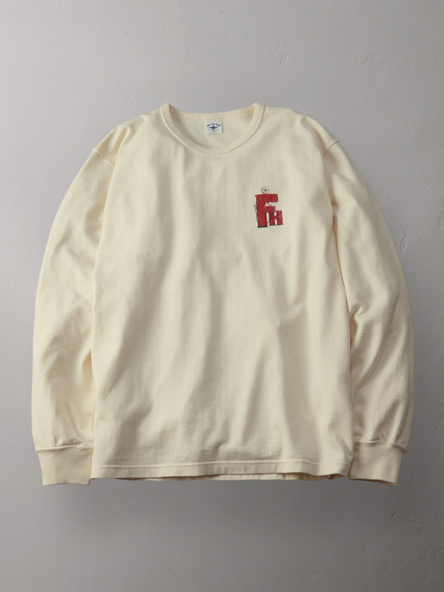 THE FLAT HEAD フラットヘッド 吊り生地 双糸 ロングスリーブTシャツ FN-TML-104
