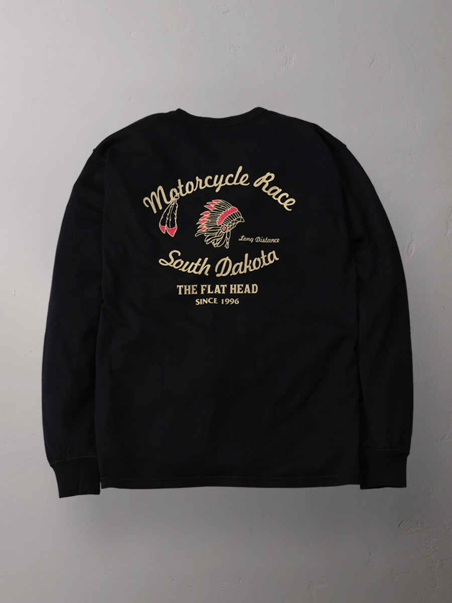 THE FLAT HEAD フラットヘッド 吊り生地 双糸 ロングスリーブTシャツ FN-TML-105