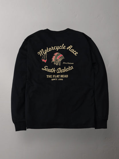 THE FLAT HEAD フラットヘッド 吊り生地 双糸 ロングスリーブTシャツ FN-TML-105