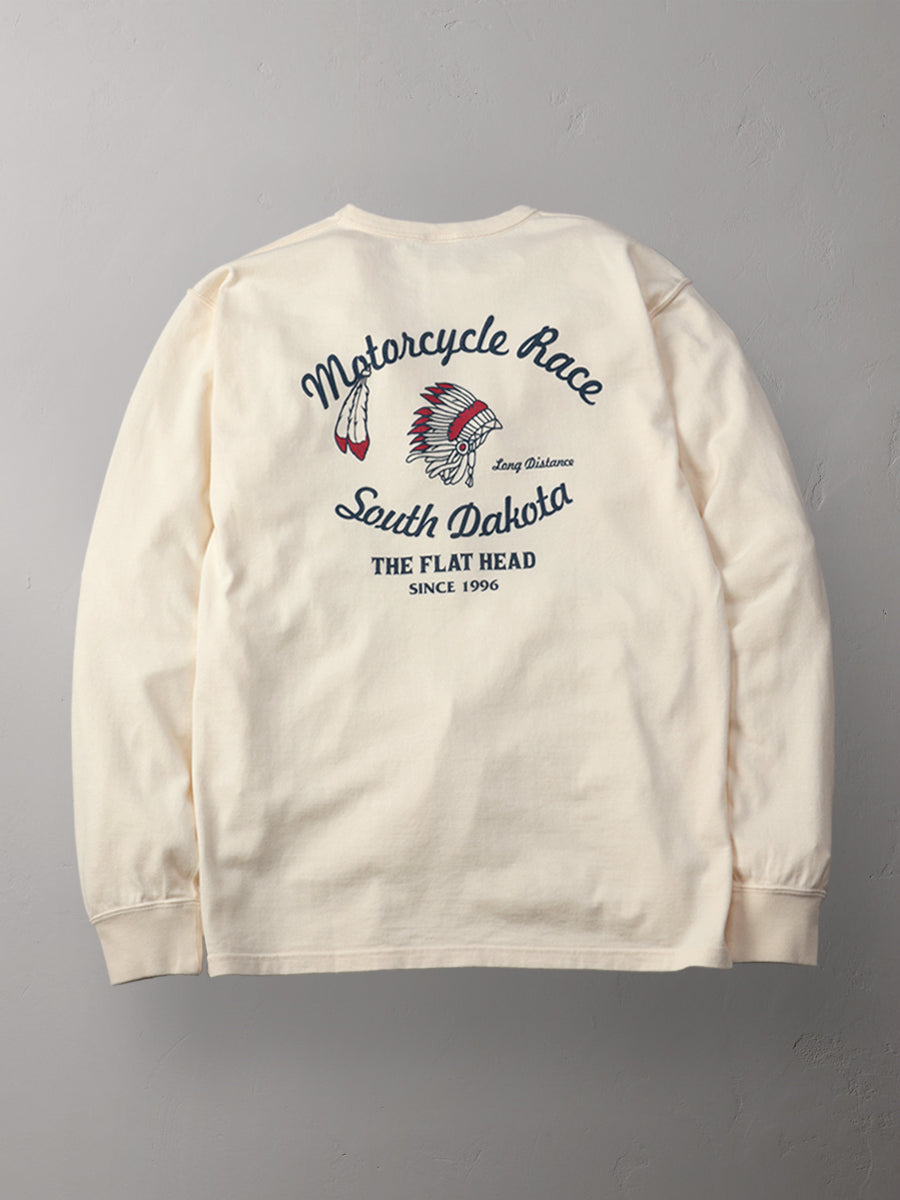 THE FLAT HEAD フラットヘッド 吊り生地 双糸 ロングスリーブTシャツ FN-TML-105
