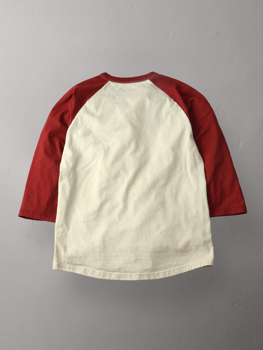 THE FLAT HEAD Flat Head Raglan 3/4 Sleeve T-Shirt FN-TSRB-002