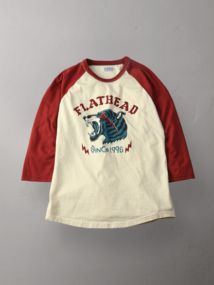 THE FLAT HEAD Flat Head Raglan 3/4 Sleeve T-Shirt FN-TSRB-002