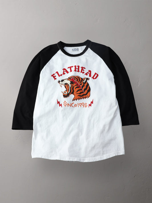 THE FLAT HEAD フラットヘッド ラグラン 七分袖 Tシャツ FN-TSRB-002