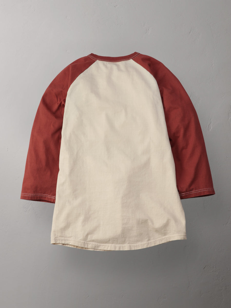 THE FLAT HEAD フラットヘッド ラグラン 七分袖 Tシャツ FN-TSRB-004