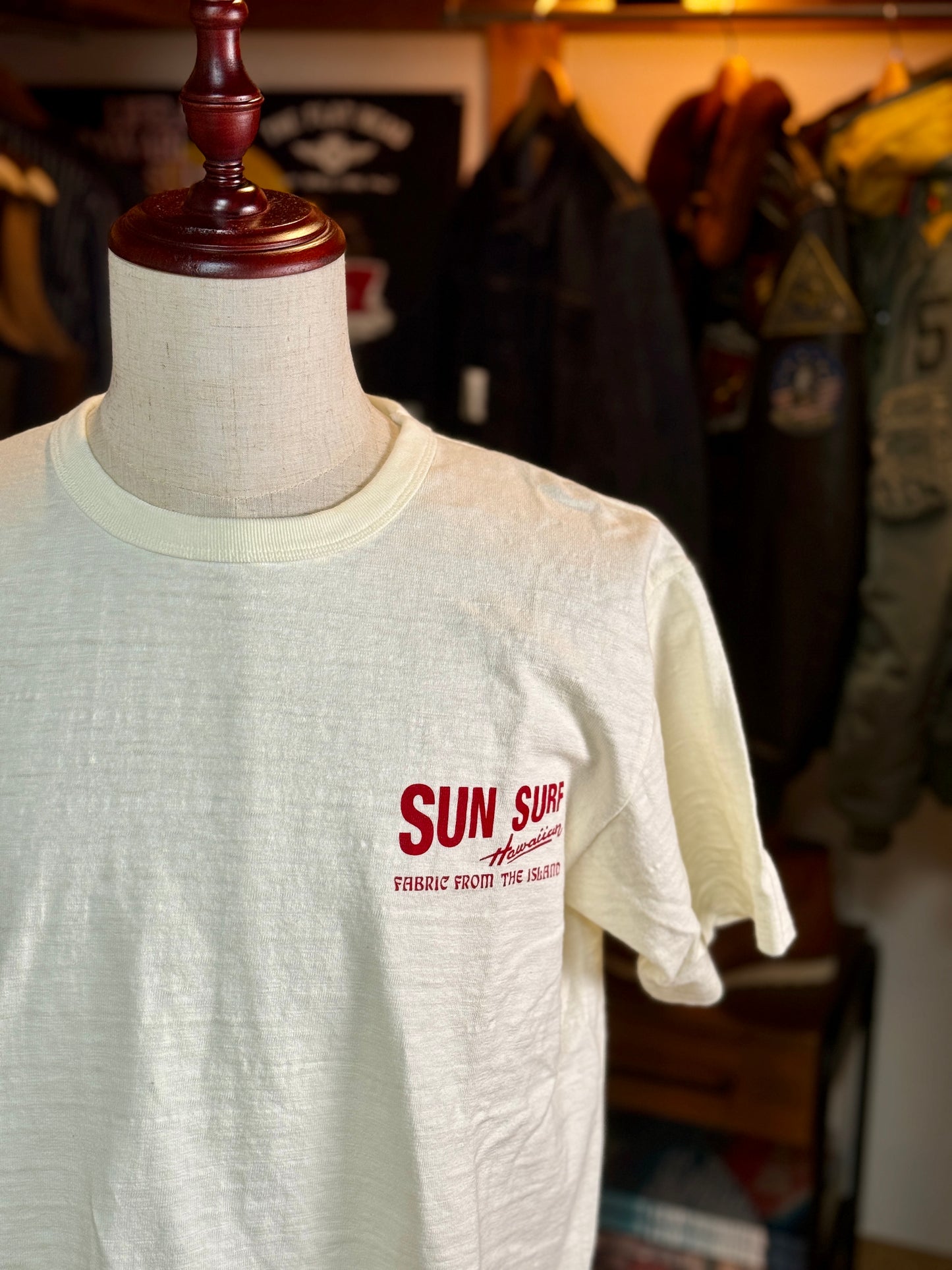 SUN SURF サンサーフ スラブヤーン 半袖 プリント Tシャツ ロゴ SS79378