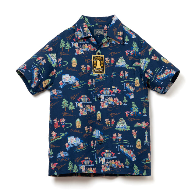 STUDIO D'ARTISAN Billiken collaboration aloha shirt [BILLI-003]