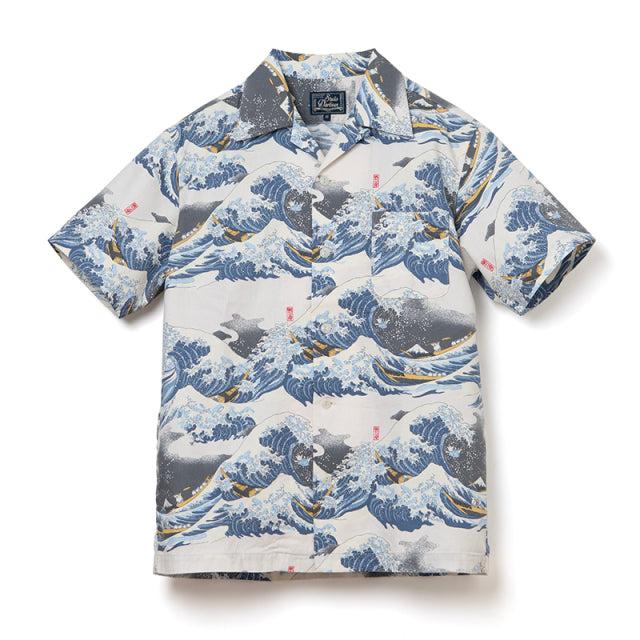 STUDIO D'ARTISAN 45th Thirty-six Views of Mount Fuji Aloha Shirt [SP-092]