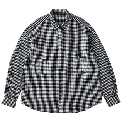 PORTER CLASSIC ポータークラシック ROLL UP LINEN GINGHAM CHECK SHIRT pc-016-3978