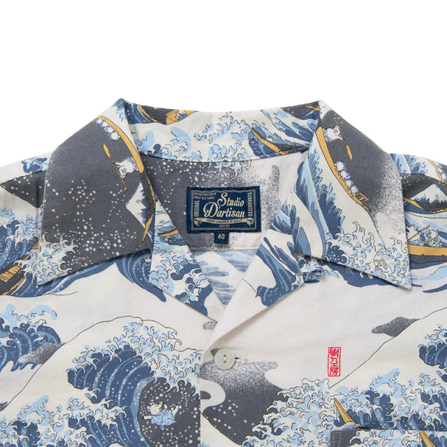 STUDIO D'ARTISAN 45th Thirty-six Views of Mount Fuji Aloha Shirt [SP-092]