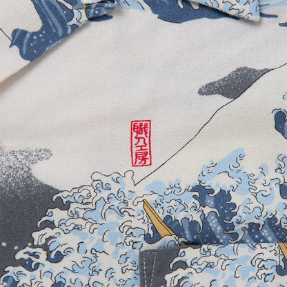 STUDIO D'ARTISAN 45th Thirty-six Views of Mount Fuji Aloha Shirt [SP-092]