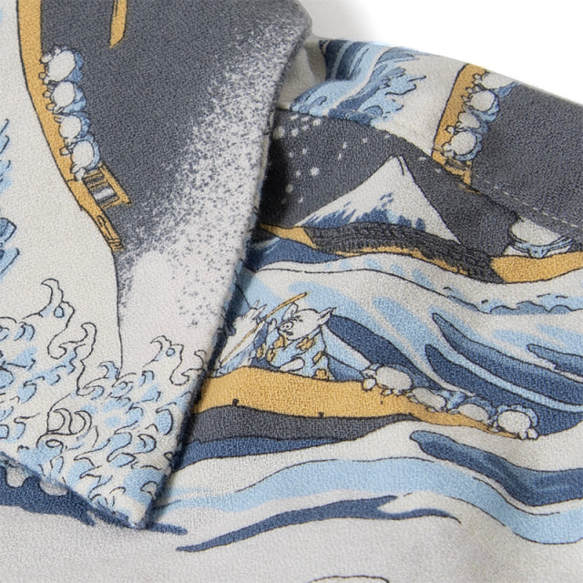 STUDIO D'ARTISAN 45th Thirty-six Views of Mount Fuji Aloha Shirt [SP-092]