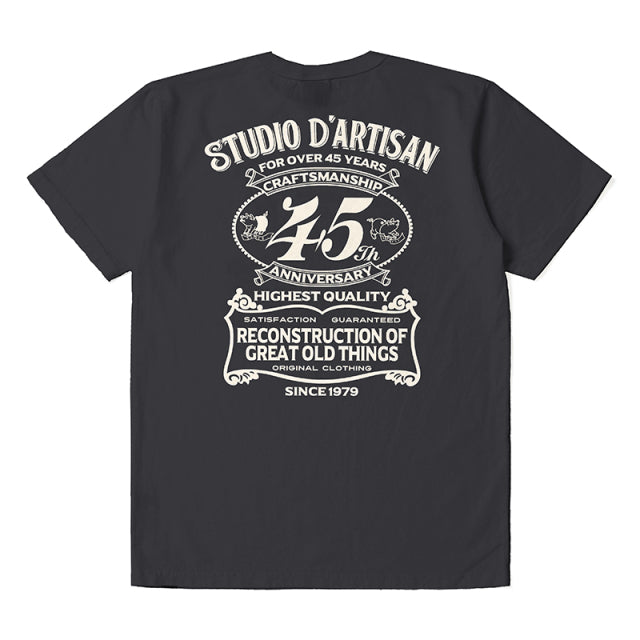 STUDIO D'ARTISAN 45 周年短袖 T 恤美国棉印花 T 恤 SP-095