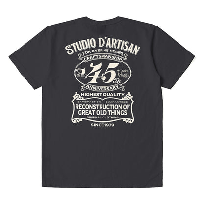 STUDIO D'ARTISAN 45th Anniversary Short Sleeve T-Shirt USA Cotton Print T-Shirt SP-095