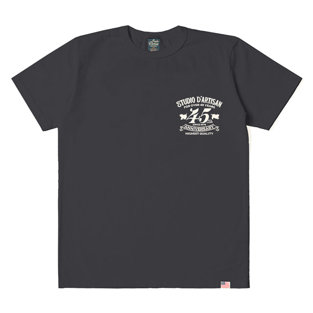 STUDIO D’ARTISAN ダルチザン 45周年記念 半袖Tシャツ USAコットンプリントTシャツ SP-095