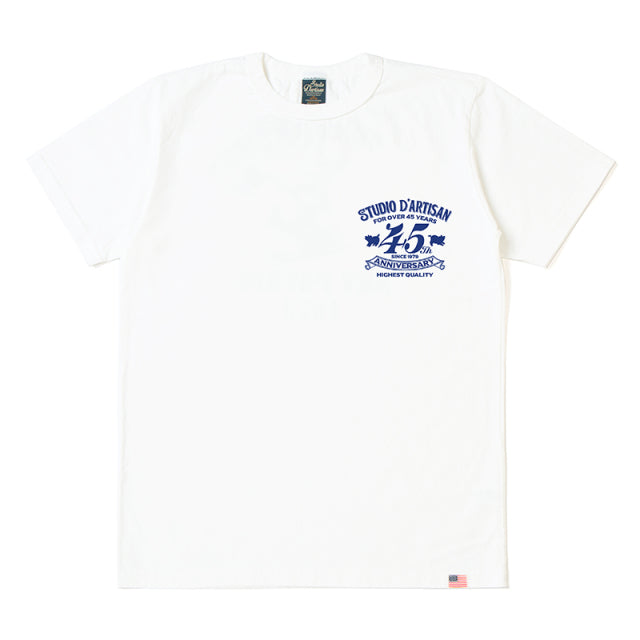 STUDIO D'ARTISAN 45th Anniversary Short Sleeve T-Shirt USA Cotton Print T-Shirt SP-095